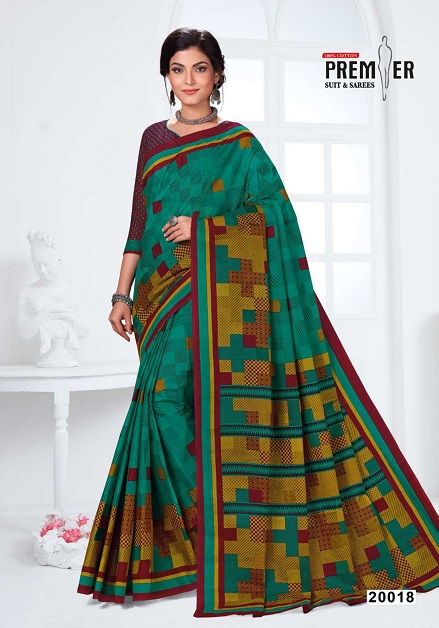 Premier Sun City Vol 20 Pure Cotton  Printed Designer Sarees